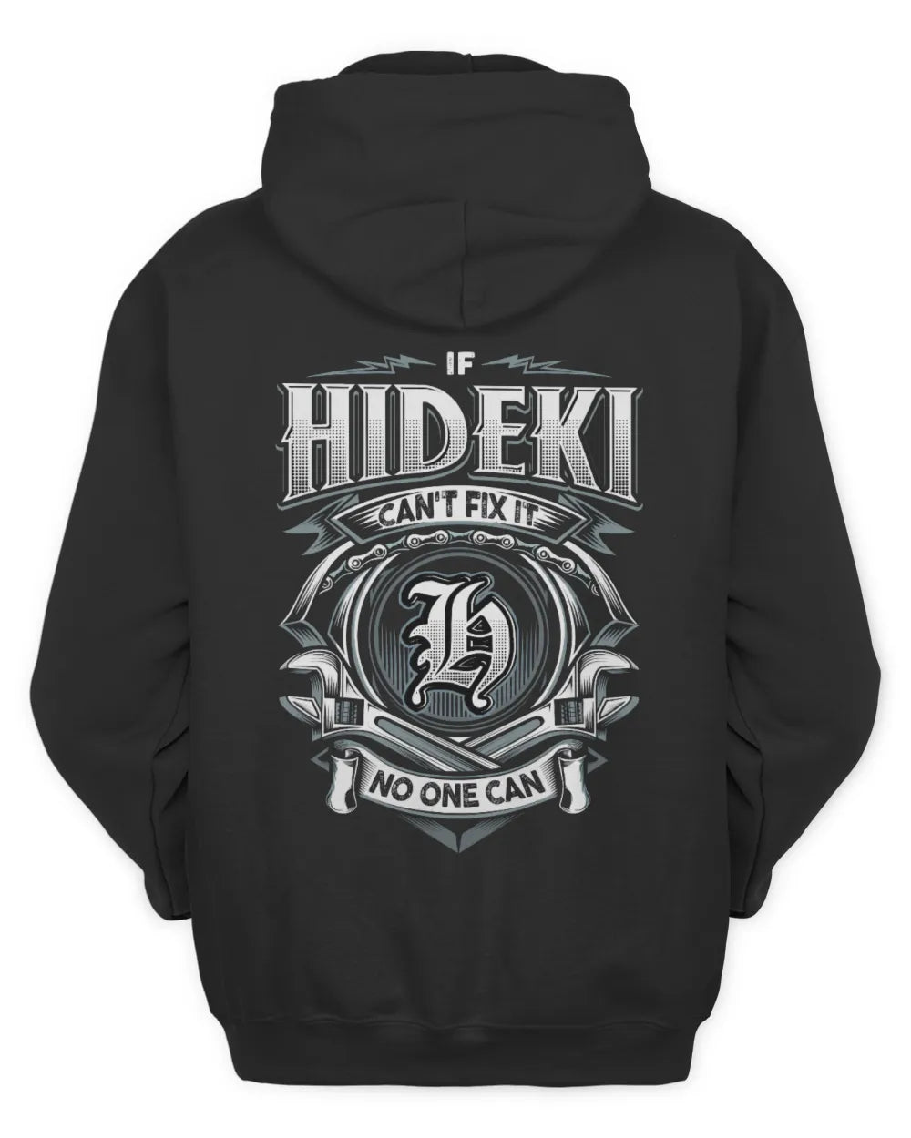 HIDEKI AP81-K4-626 - Personalized Ahmed Quote Apparel “If Ahmed Can't Fix It, No One Can” - Unisex Hoodie - Black
