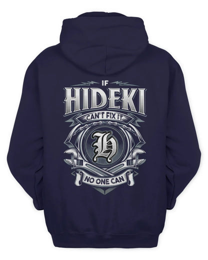 HIDEKI AP81-K4-626 - Personalized Ahmed Quote Apparel “If Ahmed Can't Fix It, No One Can” - Unisex Hoodie - Navy