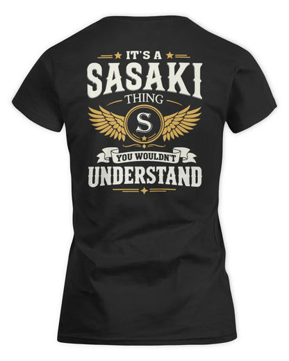 SASAKI KT06-M008 It’s a [NAME] Thing – You Wouldn’t Understand | Personalized Vintage T-Shirt - Women's Standard T-Shirt - Black