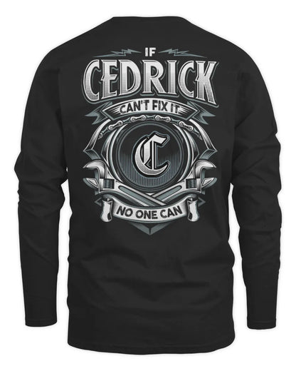 CEDRICK AP81-K4-626 - Personalized Ahmed Quote Apparel “If Ahmed Can't Fix It, No One Can” - Men's Long Sleeved T-Shirt - Black