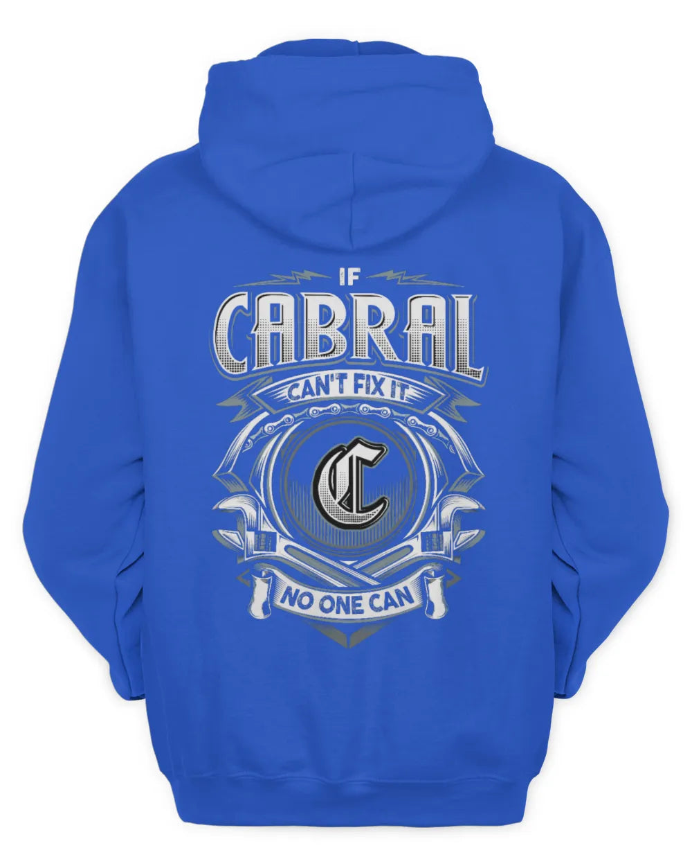 CABRAL AP81-K4-626 - Personalized Ahmed Quote Apparel “If Ahmed Can't Fix It, No One Can” - Unisex Hoodie - Royal