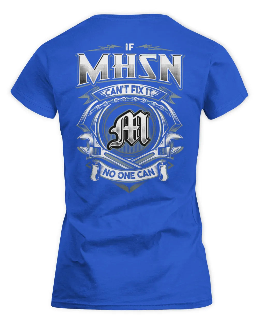 MHSN AP81-K4-626 - Personalized Ahmed Quote Apparel “If Ahmed Can't Fix It, No One Can” - Women's Standard T-Shirt - Royal
