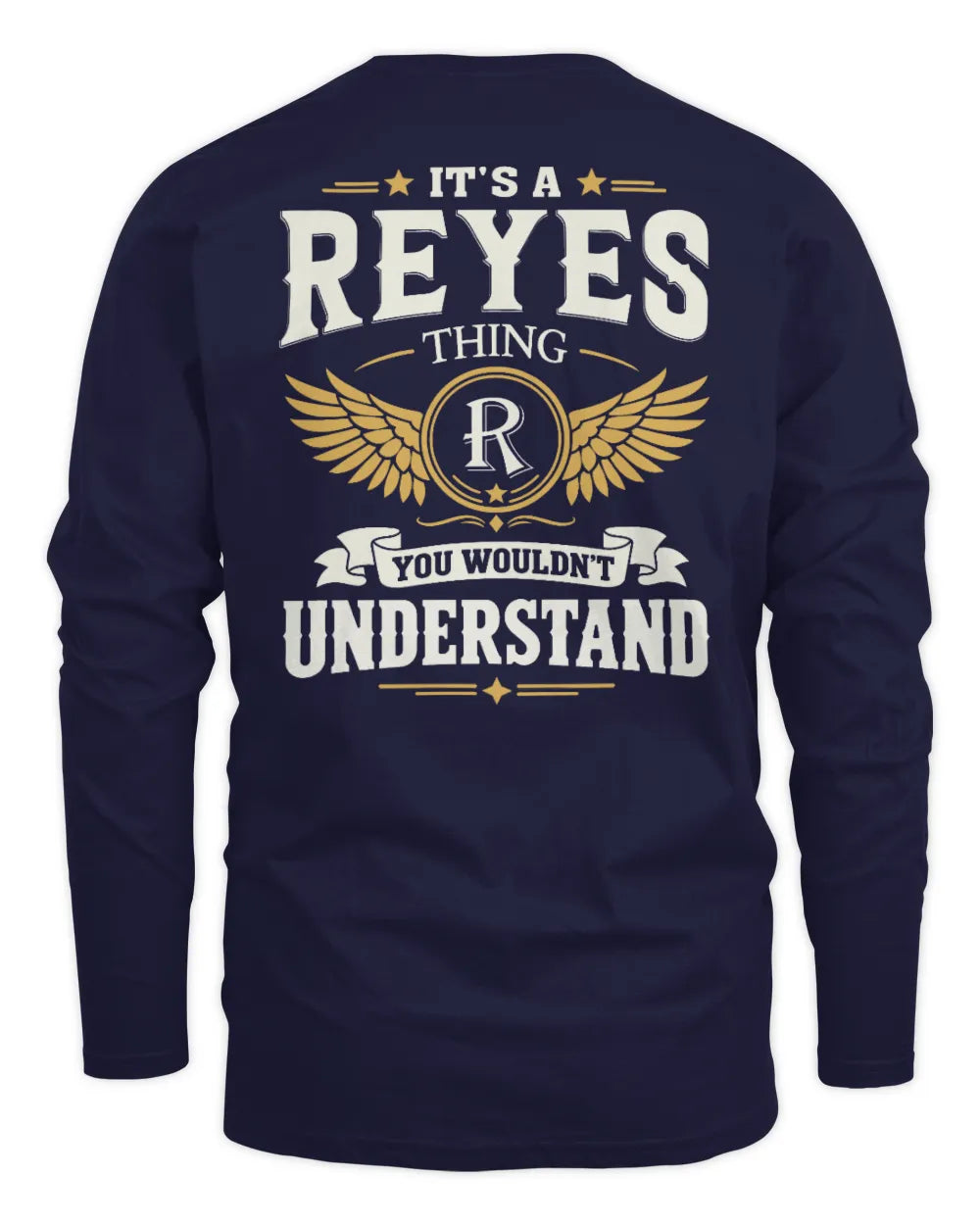 REYES KT06-M008 It’s a [NAME] Thing – You Wouldn’t Understand | Personalized Vintage T-Shirt - Men's Long Sleeved T-Shirt - Navy