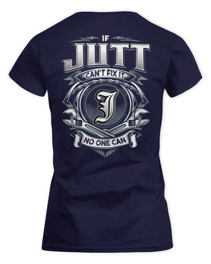 JUTT AP81-K4-626 - Personalized Ahmed Quote Apparel “If Ahmed Can't Fix It, No One Can” - Women's Standard T-Shirt - Navy