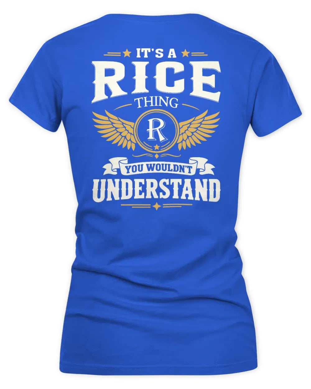 RICE KT06-M008 It’s a [NAME] Thing – You Wouldn’t Understand | Personalized Vintage T-Shirt - Women's V-Neck T-Shirt - Royal