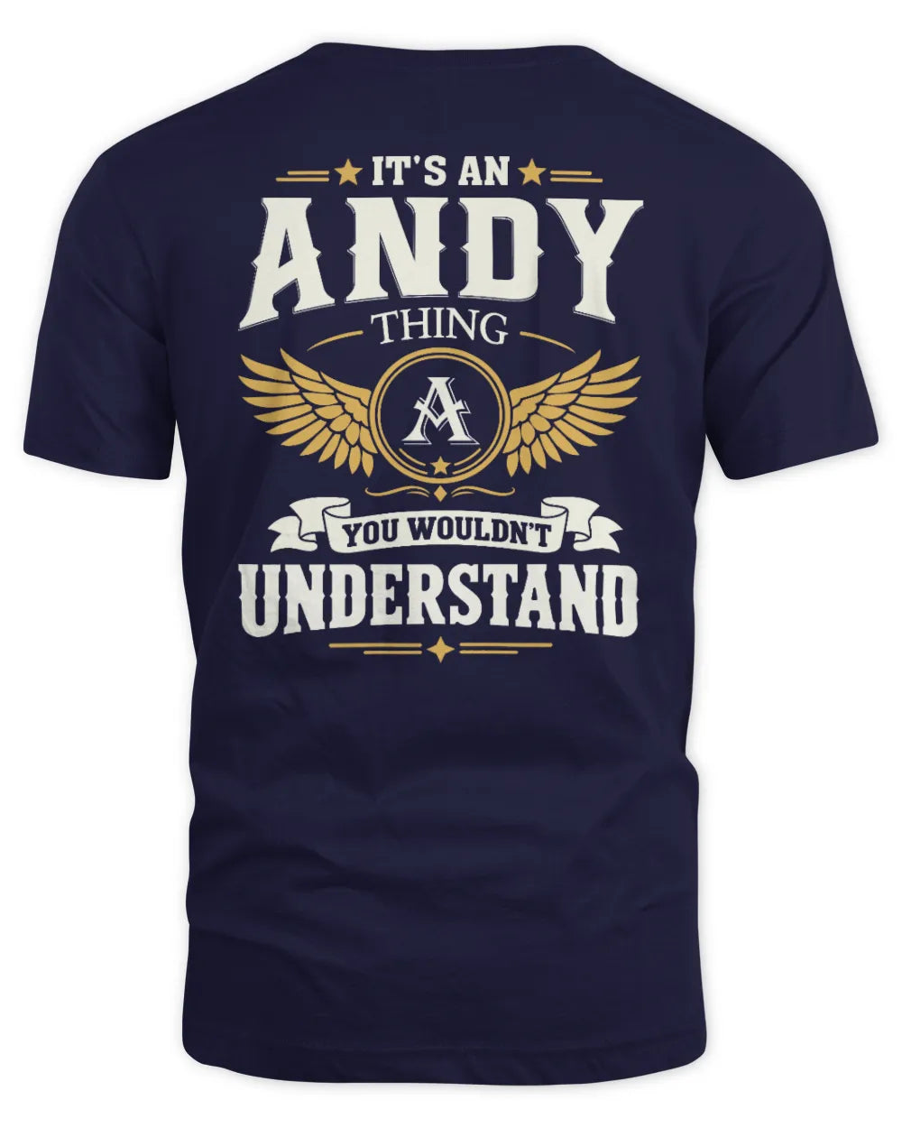 ANDY KT06-M008 It’s a [NAME] Thing – You Wouldn’t Understand | Personalized Vintage T-Shirt - Unisex Standard T-Shirt - Navy