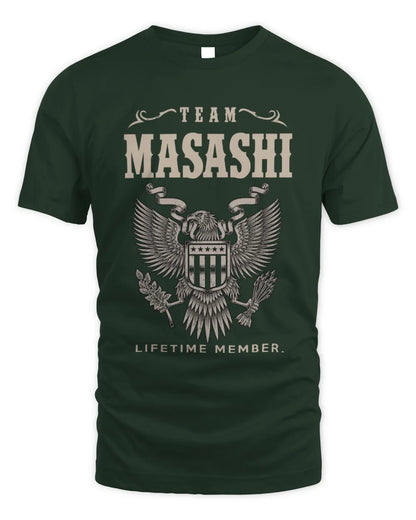 MASASHI TP06-K82 – Personalized Classic Style Apparel “Team NAME Lifetime Member” - Unisex Standard T-Shirt - Forest Green