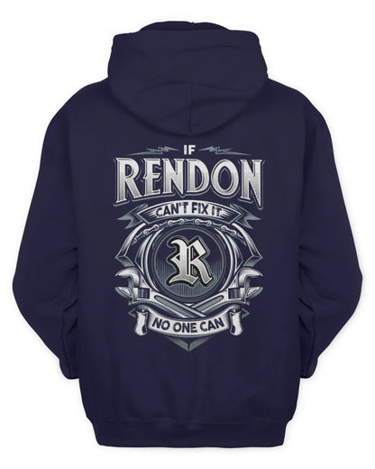 RENDON AP81-K4-626 - Personalized Ahmed Quote Apparel “If Ahmed Can't Fix It, No One Can” - Unisex Hoodie - Navy