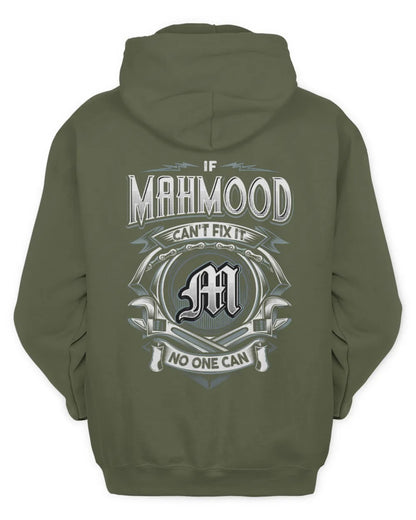 MAHMOOD AP81-K4-626 - Personalized Ahmed Quote Apparel “If Ahmed Can't Fix It, No One Can” - Unisex Hoodie - Military Green