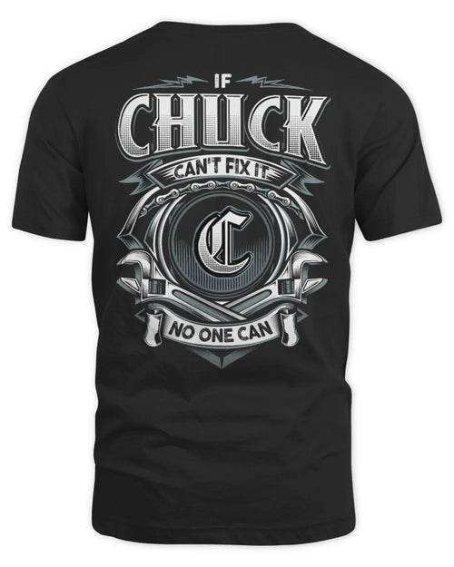 CHUCK AP81-K4-626 - Personalized Ahmed Quote Apparel “If Ahmed Can't Fix It, No One Can” - Unisex Standard T-Shirt - Black
