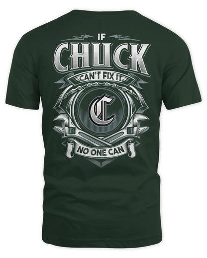 CHUCK AP81-K4-626 - Personalized Ahmed Quote Apparel “If Ahmed Can't Fix It, No One Can” - Unisex Standard T-Shirt - Forest Green
