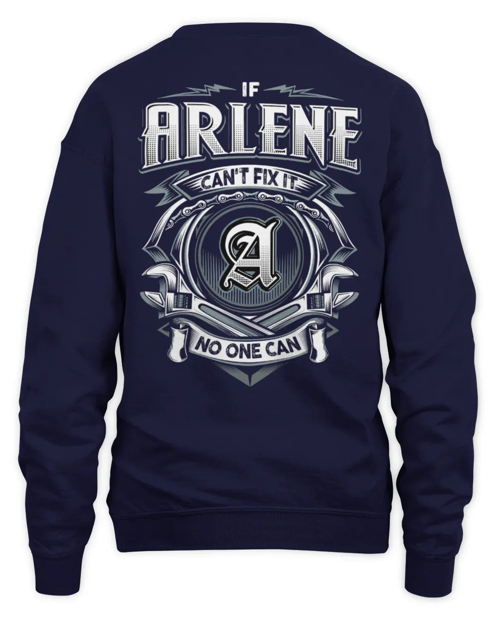 ARLENE AP81-K4-626 - Personalized Ahmed Quote Apparel “If Ahmed Can't Fix It, No One Can” - Unisex Sweatshirt - Navy