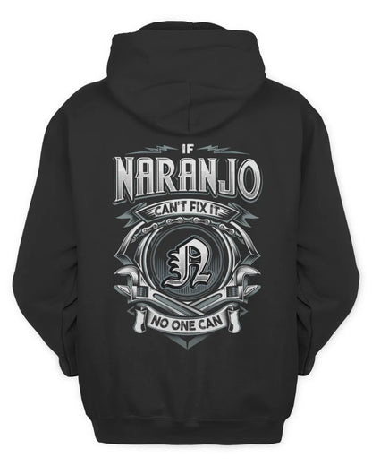 NARANJO AP81-K4-626 - Personalized Ahmed Quote Apparel “If Ahmed Can't Fix It, No One Can” - Unisex Hoodie - Black