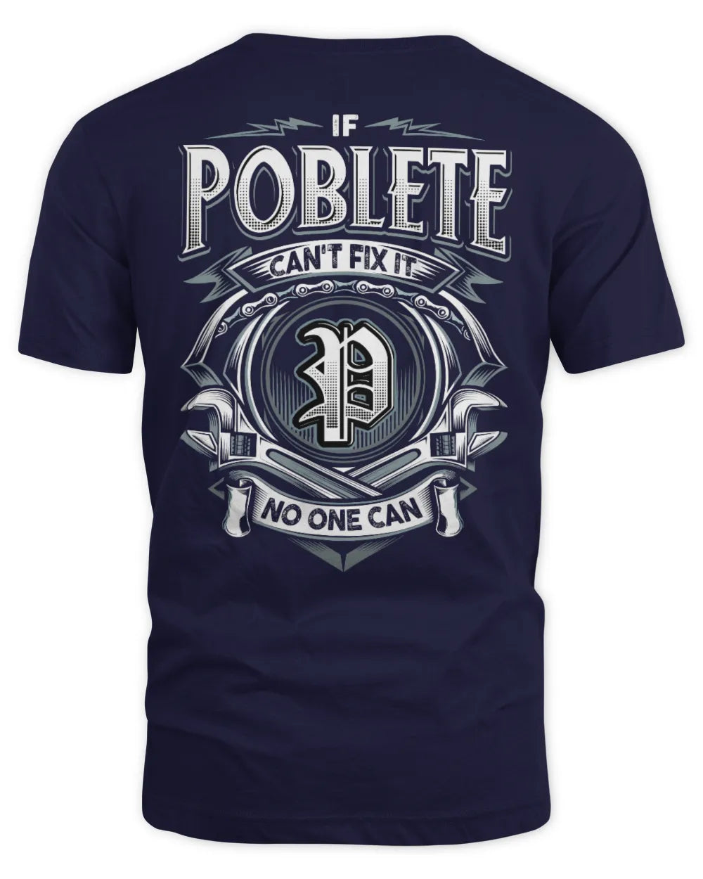 POBLETE AP81-K4-626 - Personalized Ahmed Quote Apparel “If Ahmed Can't Fix It, No One Can” - Unisex Standard T-Shirt - Navy
