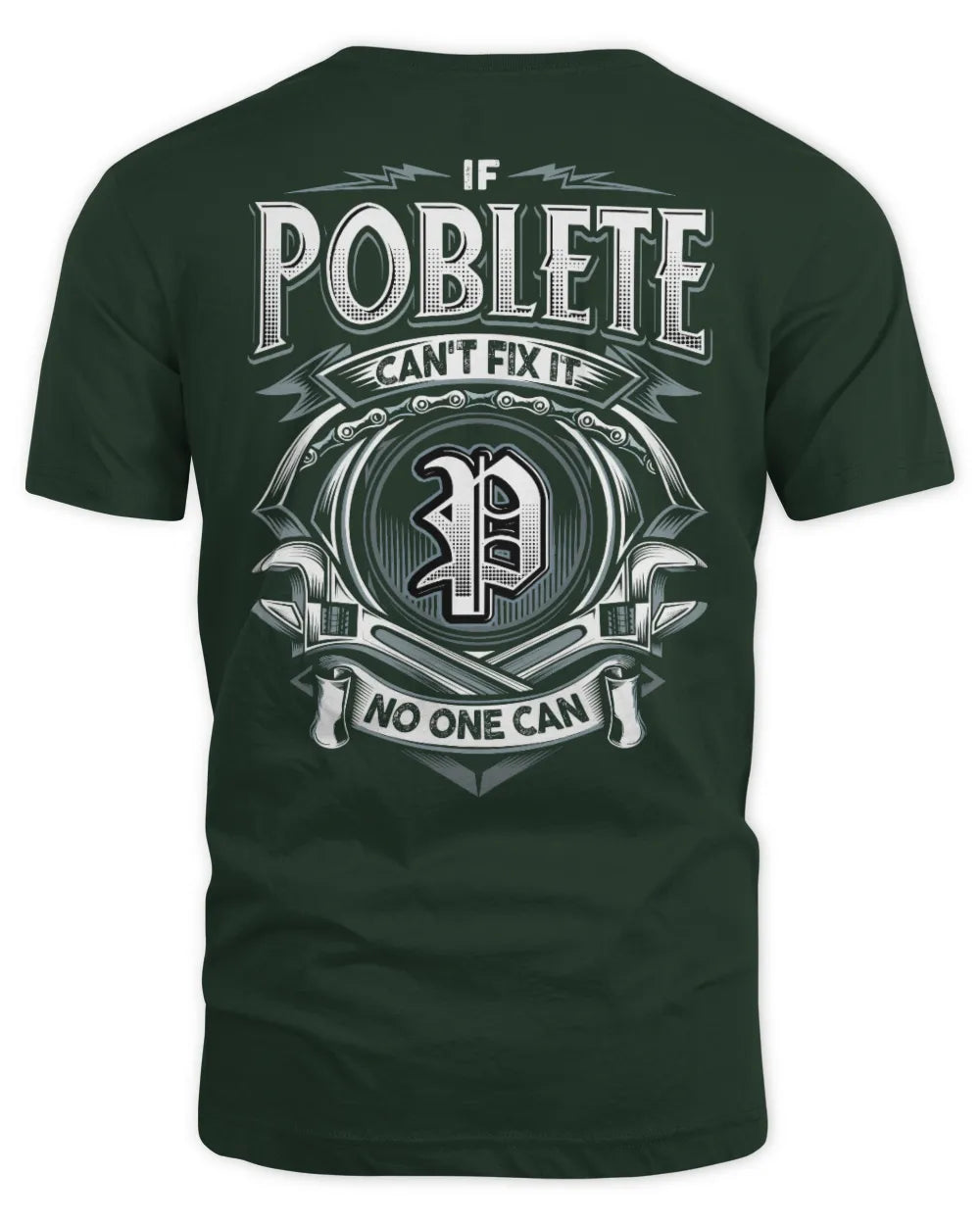 POBLETE AP81-K4-626 - Personalized Ahmed Quote Apparel “If Ahmed Can't Fix It, No One Can” - Unisex Standard T-Shirt - Forest Green
