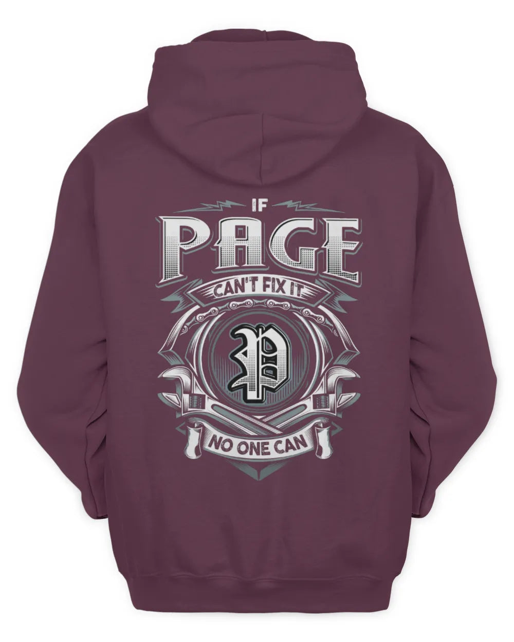 PAGE AP81-K4-626 - Personalized Ahmed Quote Apparel “If Ahmed Can't Fix It, No One Can” - Unisex Hoodie - Maroon