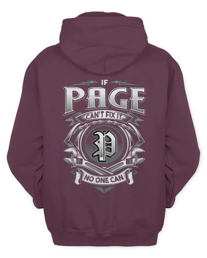 PAGE AP81-K4-626 - Personalized Ahmed Quote Apparel “If Ahmed Can't Fix It, No One Can” - Unisex Hoodie - Maroon