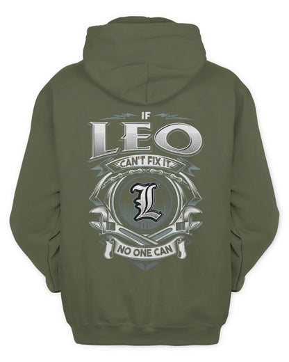 LEO AP81-K4-626 - Personalized Ahmed Quote Apparel “If Ahmed Can't Fix It, No One Can” - Unisex Hoodie - Military Green