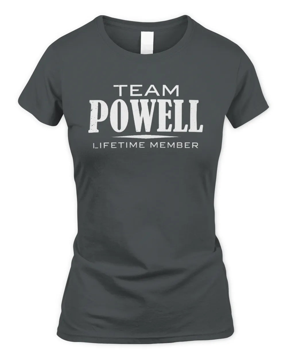 POWELL BL62-K4-128 - Personalized “Team NAME Lifetime Member” - Women's Standard T-Shirt - Charcoal