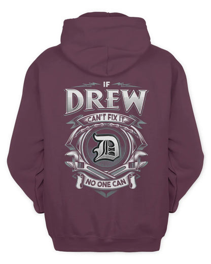 DREW AP81-K4-626 - Personalized Ahmed Quote Apparel “If Ahmed Can't Fix It, No One Can” - Unisex Hoodie - Maroon