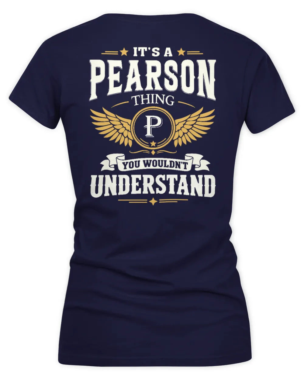 PEARSON KT06-M008 It’s a [NAME] Thing – You Wouldn’t Understand | Personalized Vintage T-Shirt - Women's V-Neck T-Shirt - Navy