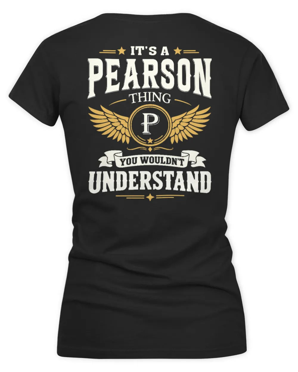 PEARSON KT06-M008 It’s a [NAME] Thing – You Wouldn’t Understand | Personalized Vintage T-Shirt - Women's V-Neck T-Shirt - Black