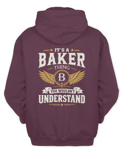 BAKER KT06-M008 It’s a [NAME] Thing – You Wouldn’t Understand | Personalized Vintage T-Shirt - Unisex Hoodie - Maroon