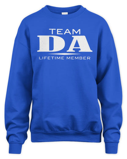 DA BL62-K4-128 - Personalized “Team NAME Lifetime Member” - Unisex Sweatshirt - Royal