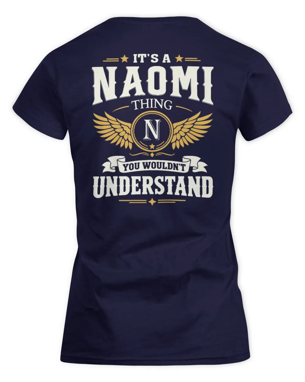 NAOMI KT06-M008 It’s a [NAME] Thing – You Wouldn’t Understand | Personalized Vintage T-Shirt - Women's Standard T-Shirt - Navy