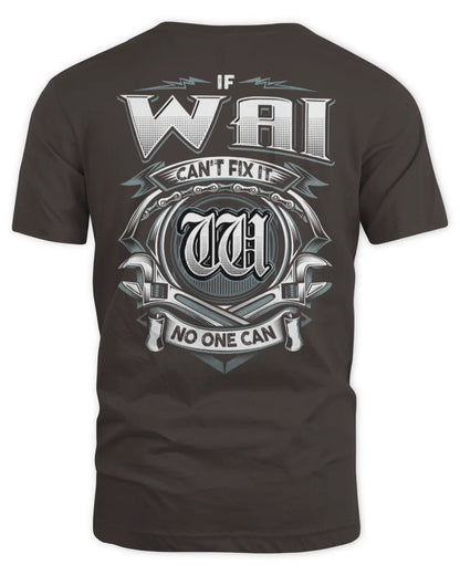 WAI AP81-K4-626 - Personalized Ahmed Quote Apparel “If Ahmed Can't Fix It, No One Can” - Unisex Standard T-Shirt - Dark Chocolate