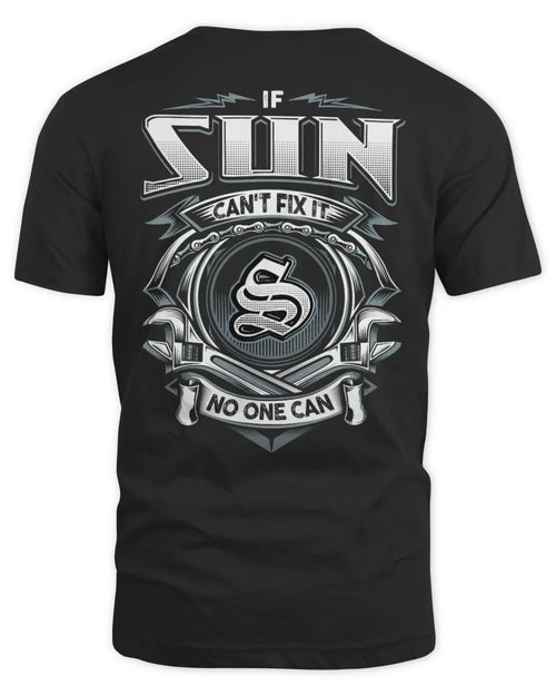 SUN AP81-K4-626 - Personalized Ahmed Quote Apparel “If Ahmed Can't Fix It, No One Can” - Unisex Standard T-Shirt - Black