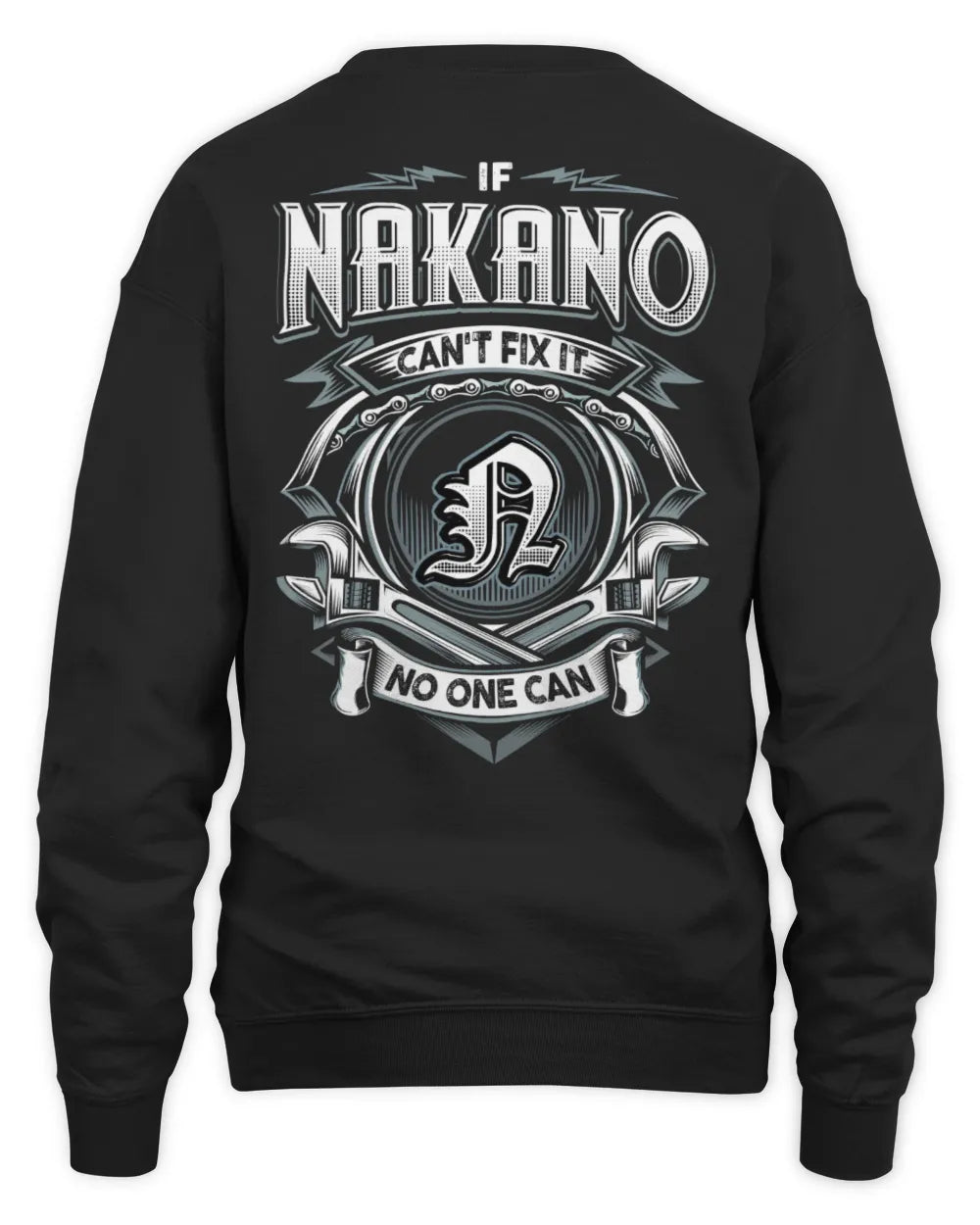 NAKANO AP81-K4-626 - Personalized Ahmed Quote Apparel “If Ahmed Can't Fix It, No One Can” - Unisex Sweatshirt - Black