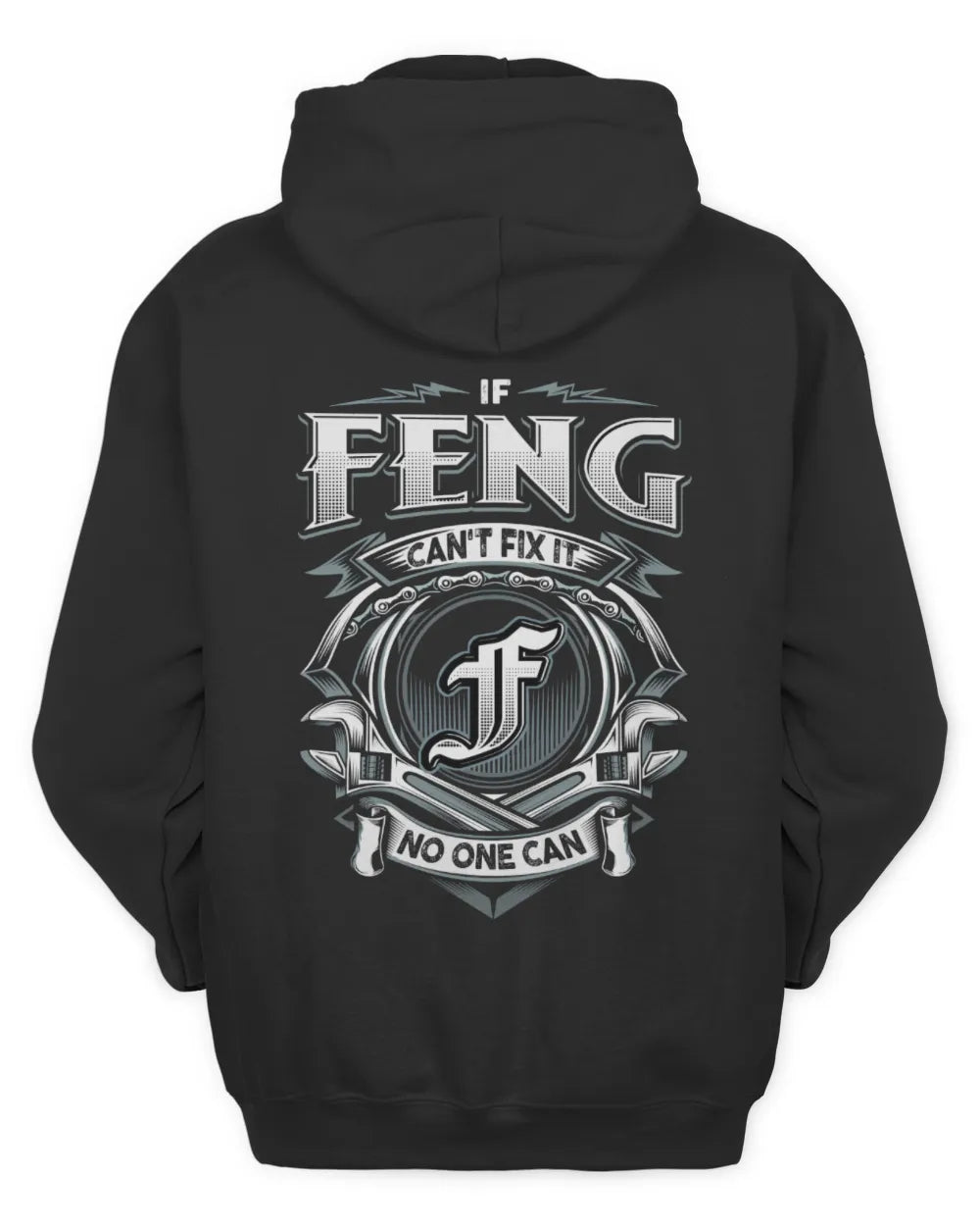 FENG AP81-K4-626 - Personalized Ahmed Quote Apparel “If Ahmed Can't Fix It, No One Can” - Unisex Hoodie - Black