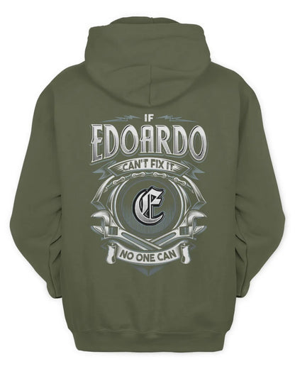 EDOARDO AP81-K4-626 - Personalized Ahmed Quote Apparel “If Ahmed Can't Fix It, No One Can” - Unisex Hoodie - Military Green
