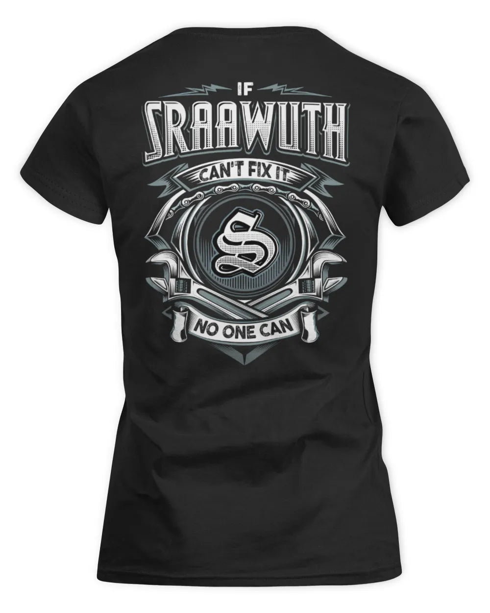 SRAAWUTH AP81-K4-626 - Personalized Ahmed Quote Apparel “If Ahmed Can't Fix It, No One Can” - Women's Standard T-Shirt - Black