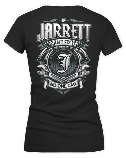 JARRETT AP81-K4-626 - Personalized Ahmed Quote Apparel “If Ahmed Can't Fix It, No One Can” - Women's V-Neck T-Shirt - Black