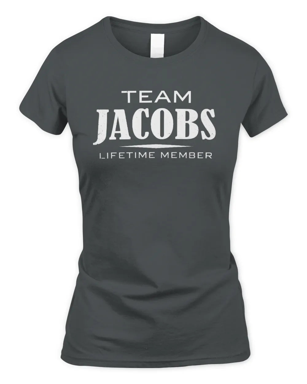 JACOBS BL62-K4-128 - Personalized “Team NAME Lifetime Member” - Women's Standard T-Shirt - Charcoal