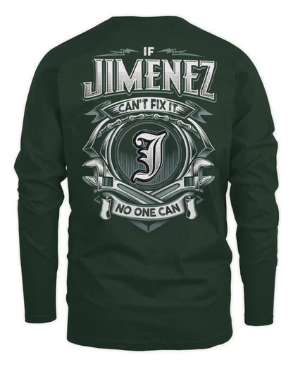 JIMENEZ AP81-K4-626 - Personalized Ahmed Quote Apparel “If Ahmed Can't Fix It, No One Can” - Men's Long Sleeved T-Shirt - Forest Green