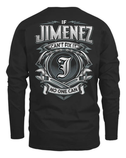 JIMENEZ AP81-K4-626 - Personalized Ahmed Quote Apparel “If Ahmed Can't Fix It, No One Can” - Men's Long Sleeved T-Shirt - Black