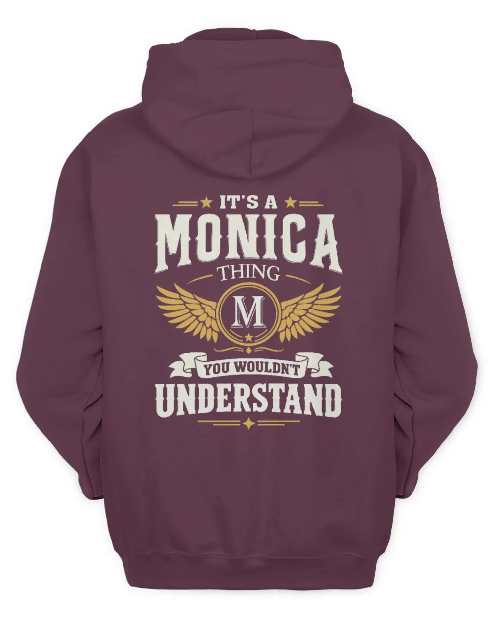 MONICA KT06-M008 It’s a [NAME] Thing – You Wouldn’t Understand | Personalized Vintage T-Shirt - Unisex Hoodie - Maroon