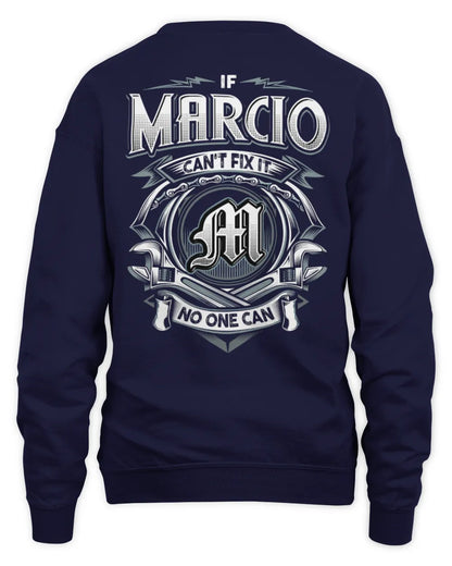 MARCIO AP81-K4-626 - Personalized Ahmed Quote Apparel “If Ahmed Can't Fix It, No One Can” - Unisex Sweatshirt - Navy