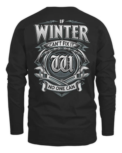 WINTER AP81-K4-626 - Personalized Ahmed Quote Apparel “If Ahmed Can't Fix It, No One Can” - Men's Long Sleeved T-Shirt - Black