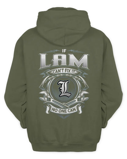 LAM AP81-K4-626 - Personalized Ahmed Quote Apparel “If Ahmed Can't Fix It, No One Can” - Unisex Hoodie - Military Green