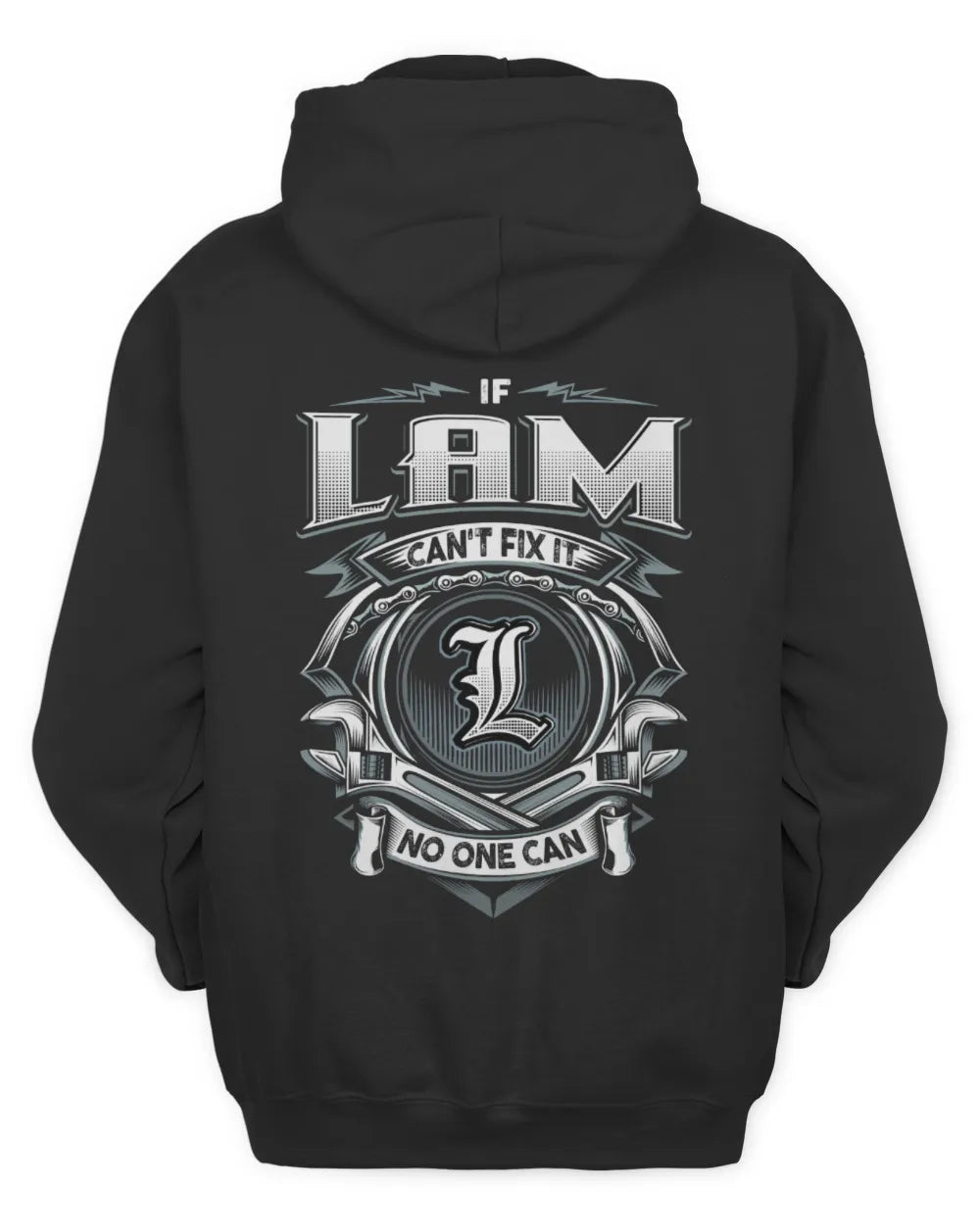 LAM AP81-K4-626 - Personalized Ahmed Quote Apparel “If Ahmed Can't Fix It, No One Can” - Unisex Hoodie - Black