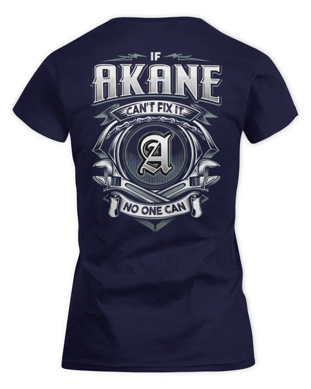 AKANE AP81-K4-626 - Personalized Ahmed Quote Apparel “If Ahmed Can't Fix It, No One Can” - Women's Standard T-Shirt - Navy
