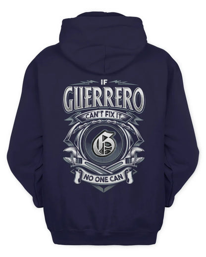 GUERRERO AP81-K4-626 - Personalized Ahmed Quote Apparel “If Ahmed Can't Fix It, No One Can” - Unisex Hoodie - Navy