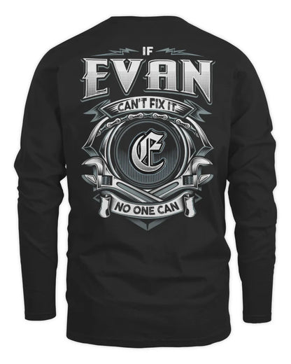 EVAN AP81-K4-626 - Personalized Ahmed Quote Apparel “If Ahmed Can't Fix It, No One Can” - Men's Long Sleeved T-Shirt - Black