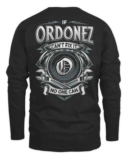 ORDONEZ AP81-K4-626 - Personalized Ahmed Quote Apparel “If Ahmed Can't Fix It, No One Can” - Men's Long Sleeved T-Shirt - Black