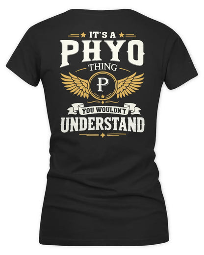 PHYO KT06-M008 It’s a [NAME] Thing – You Wouldn’t Understand | Personalized Vintage T-Shirt - Women's V-Neck T-Shirt - Black