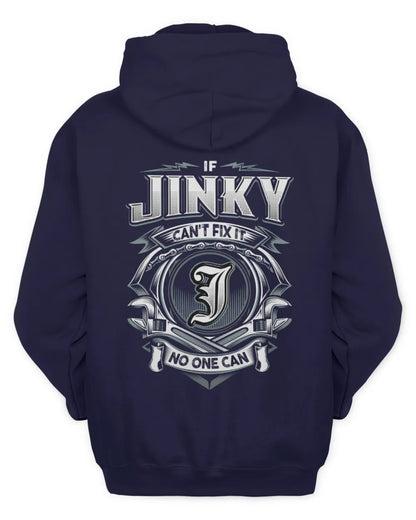 JINKY AP81-K4-626 - Personalized Ahmed Quote Apparel “If Ahmed Can't Fix It, No One Can” - Unisex Hoodie - Navy